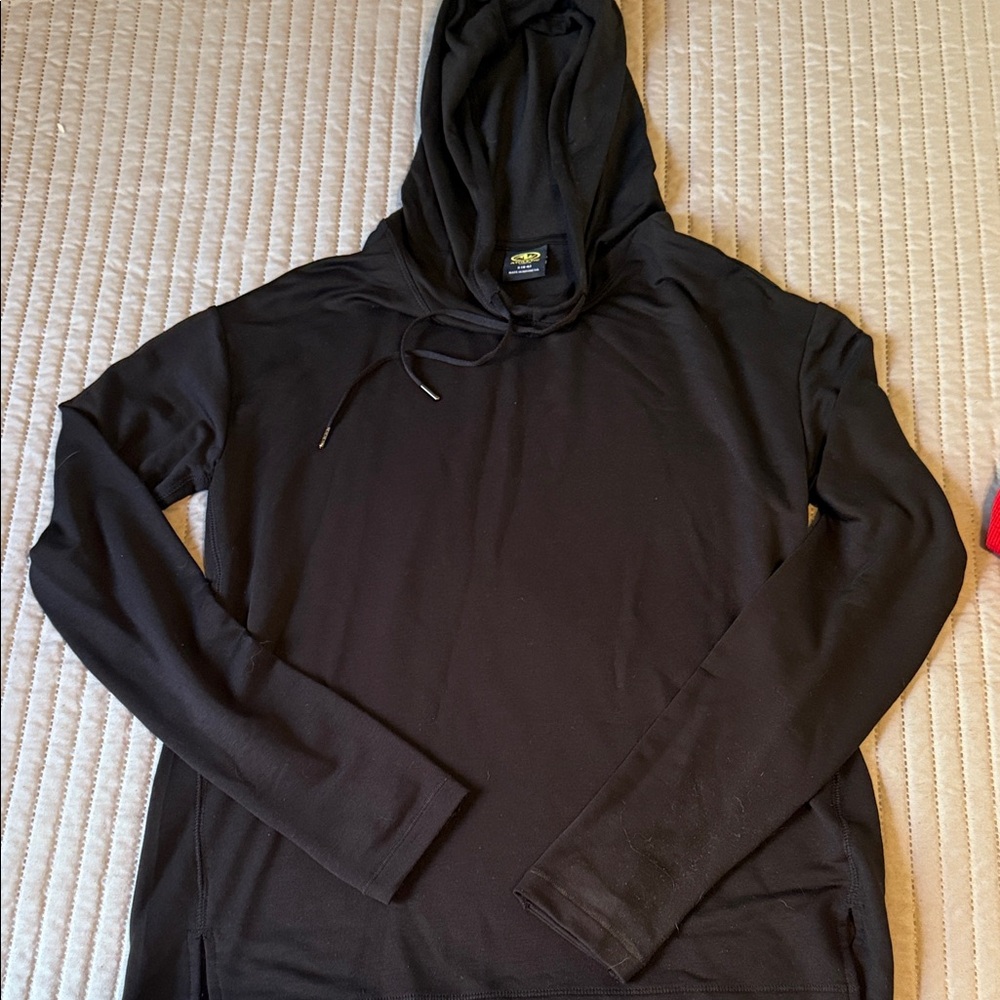 Men's Black Hoodie Shirt